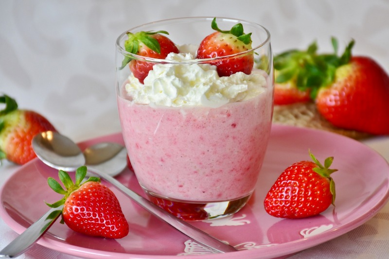 Mousse de fresas